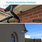 Hikvision Compatible 8MP Acusense Smart Hybrid Light Fixed Dome POE IP Camera with Motion Detection