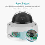 Hikvision Compatible 8MP Acusense Smart Hybrid Light Fixed Dome POE IP Camera with Motion Detection