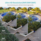 Hikvision Compatible 8MP Acusense Smart Hybrid Light Fixed Dome POE IP Camera with Motion Detection