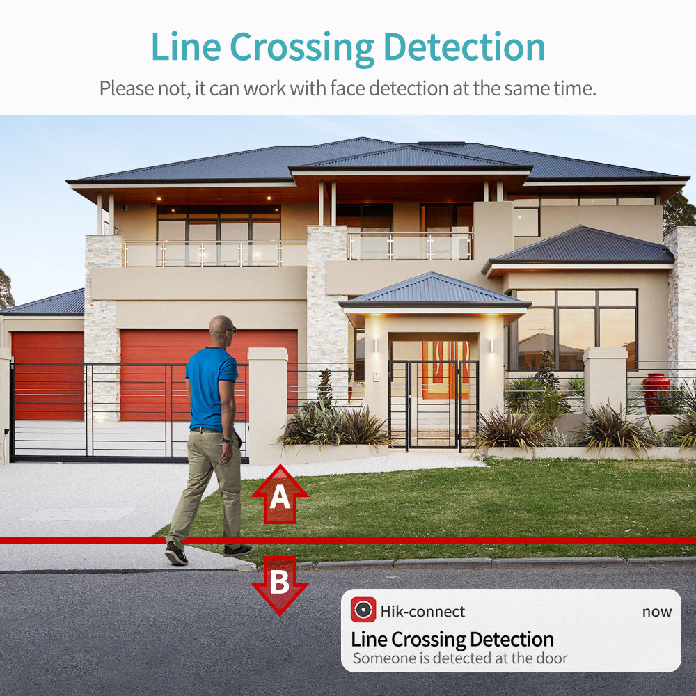 Hikvision Compatible 8MP Acusense Smart Hybrid Light Fixed Dome POE IP Camera with Motion Detection