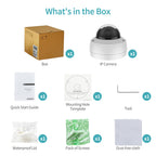 Hikvision Compatible 8MP Acusense Smart Hybrid Light Fixed Dome POE IP Camera with Motion Detection