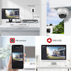 Hikvision Compatible 8MP Acusense Smart Hybrid Light Fixed Dome POE IP Camera with Motion Detection