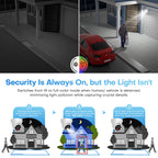 Hikvision Compatible 4MP Built-in 2-way Mic Acusense Smart Hybrid Light Fixed Turret POE IP Camera with Human and Vehicle Detection