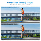 Hikvision Compatible 8MP Acusense Smart Hybrid Light Fixed Turret PoE IP Camera Built-in 2-way Mic and Motion Detection