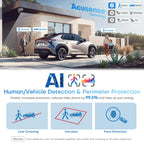 Hikvision Compatible 8MP Acusense Smart Hybrid Light Fixed Turret PoE IP Camera Built-in 2-way Mic and Motion Detection