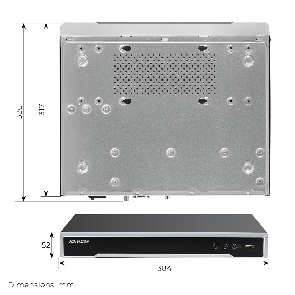 Hikvision DS-7616NI-M2/16P 32MP 8K 1U 16Channels 16PoE Network Video Recorder
