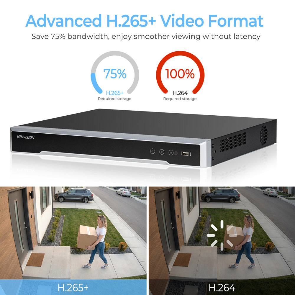 Hikvision DS-7616NI-M2/16P 32MP 8K 1U 16Channels 16PoE Network Video Recorder