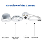 Hikvision Compatible 4MP Turret Bulit-in Mic POE IP Camera with Human and Vehicle Detection H.265+ WDR