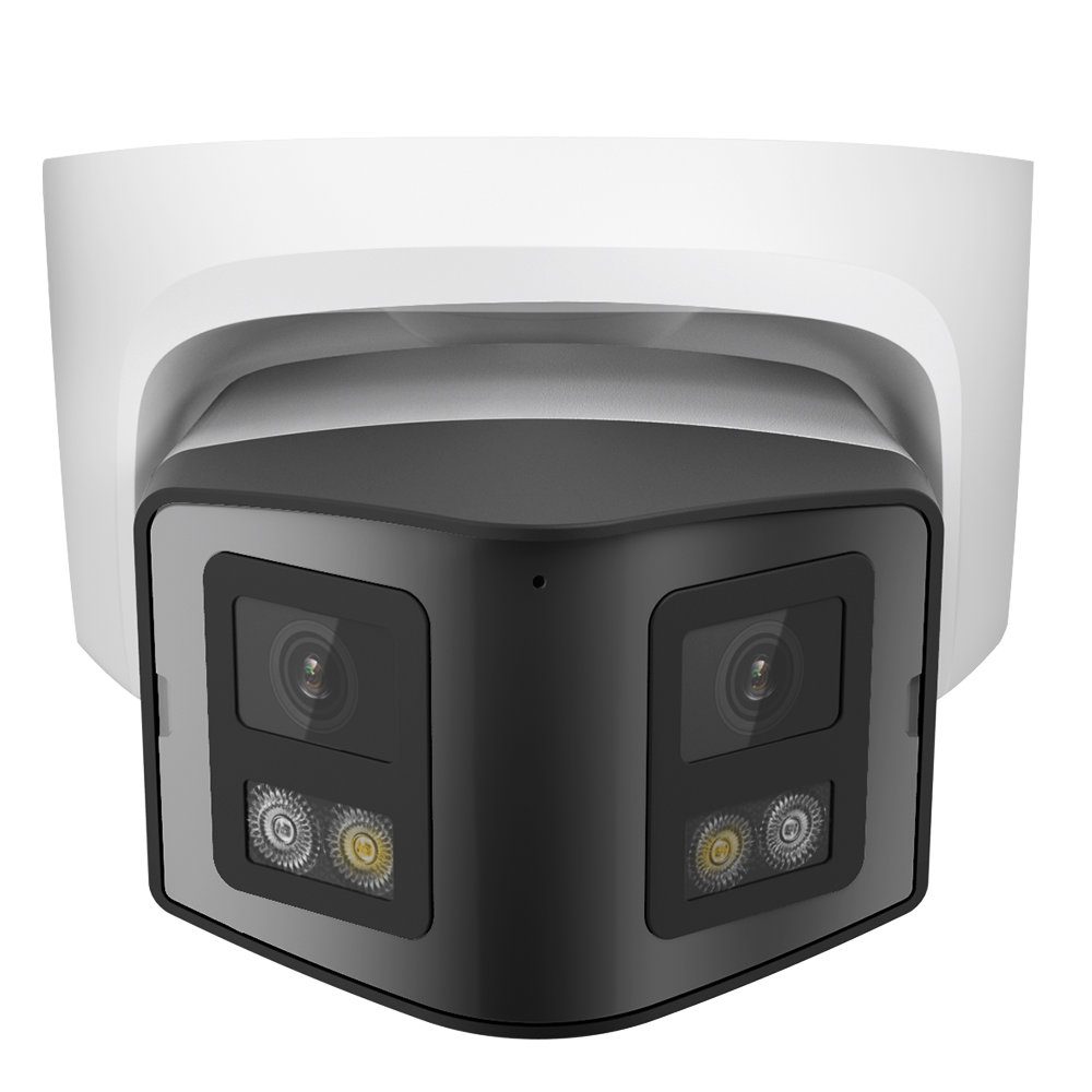 HIKVISION Compatible 2-Lens Panoramic 4MP IP Camera IR Color Night 2way audio Active Alert