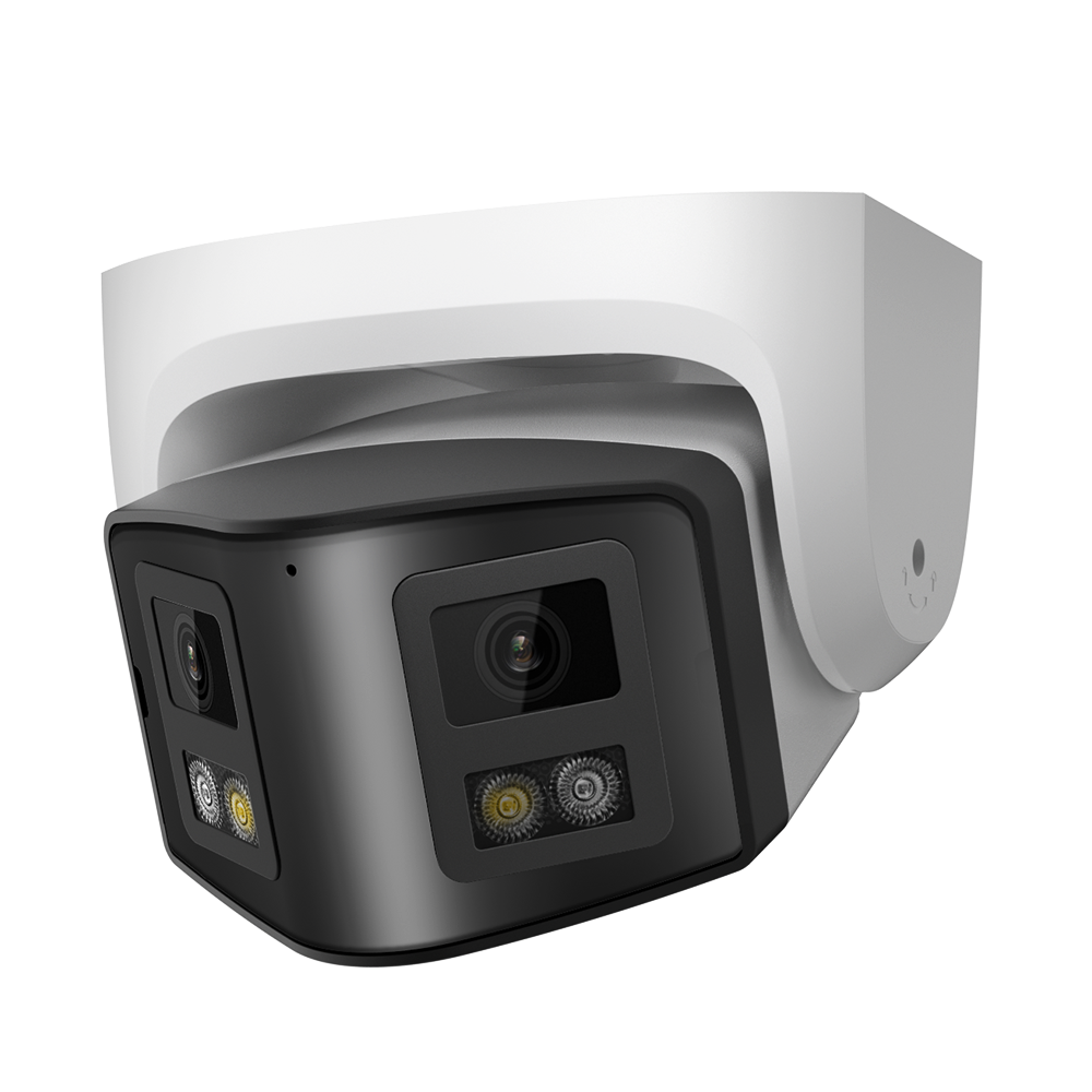 HIKVISION Compatible 2-Lens Panoramic 4MP IP Camera IR Color Night 2way audio Active Alert