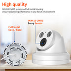 Hikvision Compatible 5MP Full-Color Built-in Mic Fixed Turret POE IP Camera 2.8mm with Motion Detection
