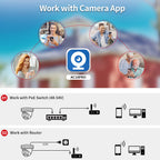 Hikvision Compatible 5MP Built-in Mic ColorVu PoE IP Camera H.265+ IP67