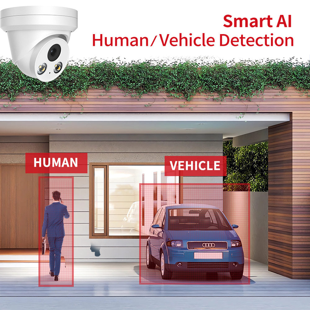 Hikvision Compatible 5MP Built-in Mic ColorVu PoE IP Camera H.265+ IP67