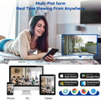 HIKVISION Compatible MIC & Speaker Panoramic 8MP IR PoE 4K 8MP IP Camera 2-Lens Color Night