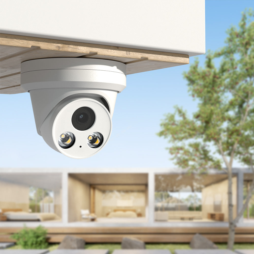 Hikvision Compatible 8MP Full-Color Turret Bulit-in Mic POE IP Camera H.265+ WDR