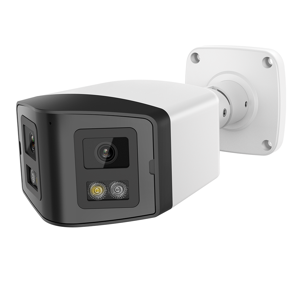 HIKVISION Compatible Panoramic Bullet 4MP Color Night IR Smart Light IP Camera 2-Len Speaker