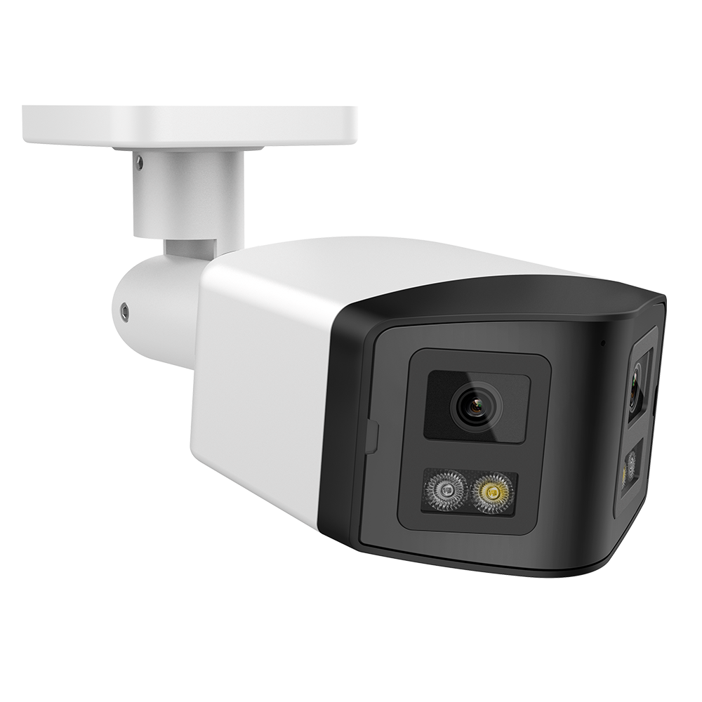 HIKVISION Compatible Panoramic Bullet 4MP Color Night IR Smart Light IP Camera 2-Len Speaker