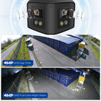 HIKVISION Compatible Panoramic Bullet 4MP Color Night IR Smart Light IP Camera 2-Len Speaker