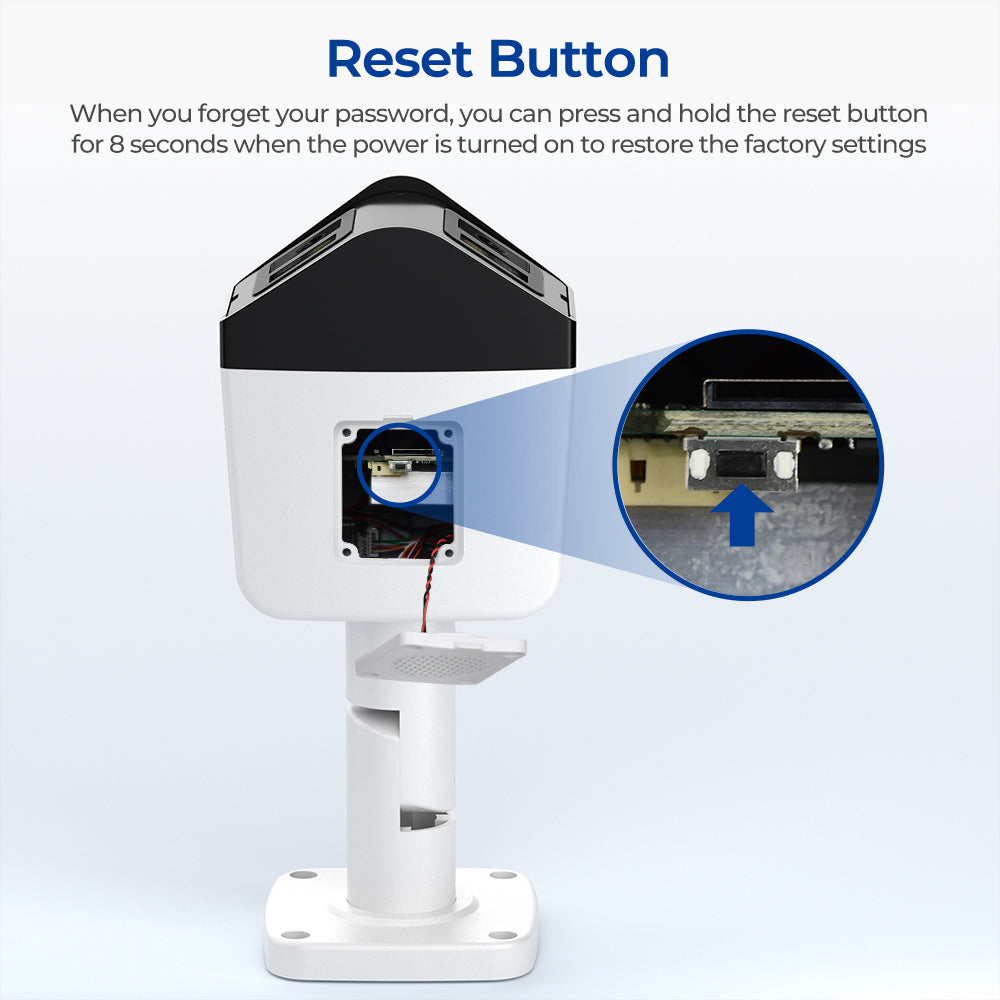HIKVISION Compatible Panoramic Bullet 4MP Color Night IR Smart Light IP Camera 2-Len Speaker