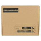 24 Port PoE Switch with 2 Gigabit Ethernet Uplink Port, Unmanaged 24 Port 802.3af/at 320W Rackmount Plug and Play