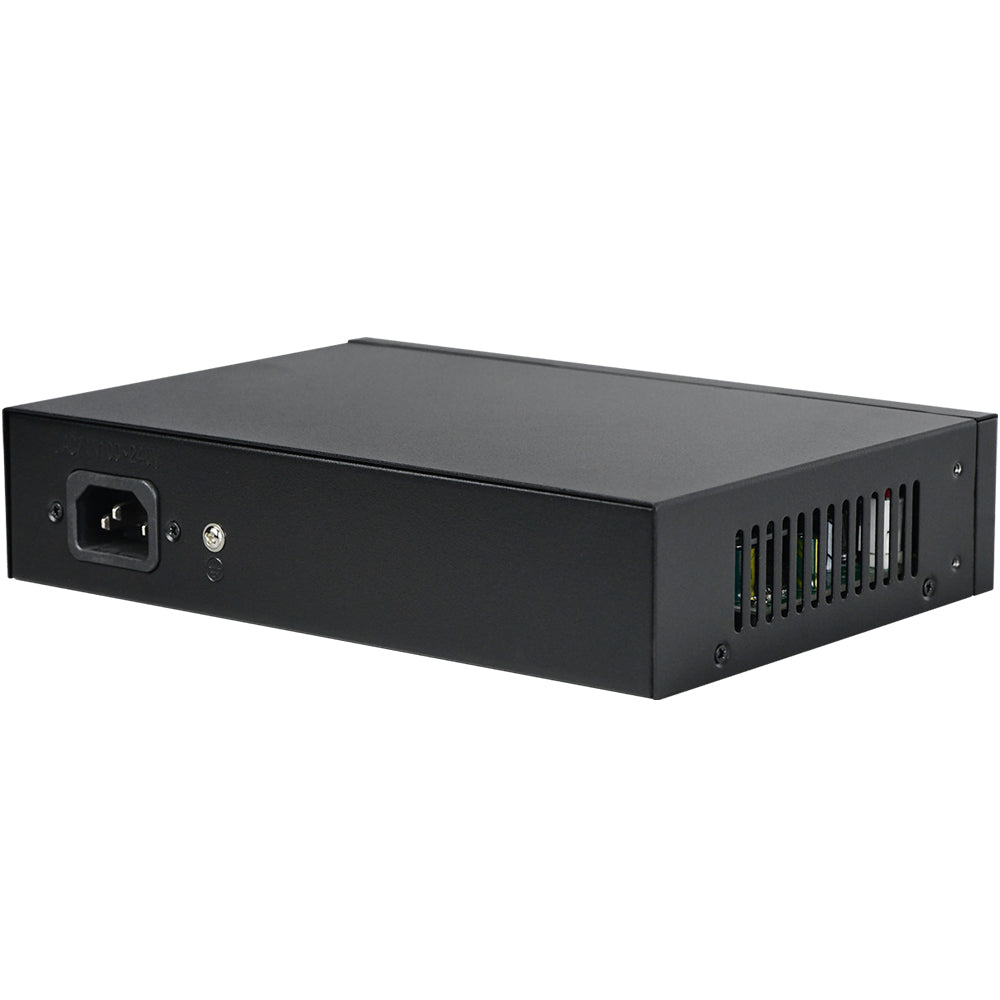 16 Port PoE+Switch w/2 Gigabit Uplink Ethernet Ports Unmanaged 200W 803.af/at for None POE Ports NVR