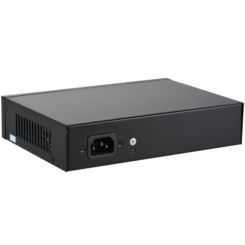 16 Port PoE+Switch w/2 Gigabit Uplink Ethernet Ports Unmanaged 200W 803.af/at for None POE Ports NVR