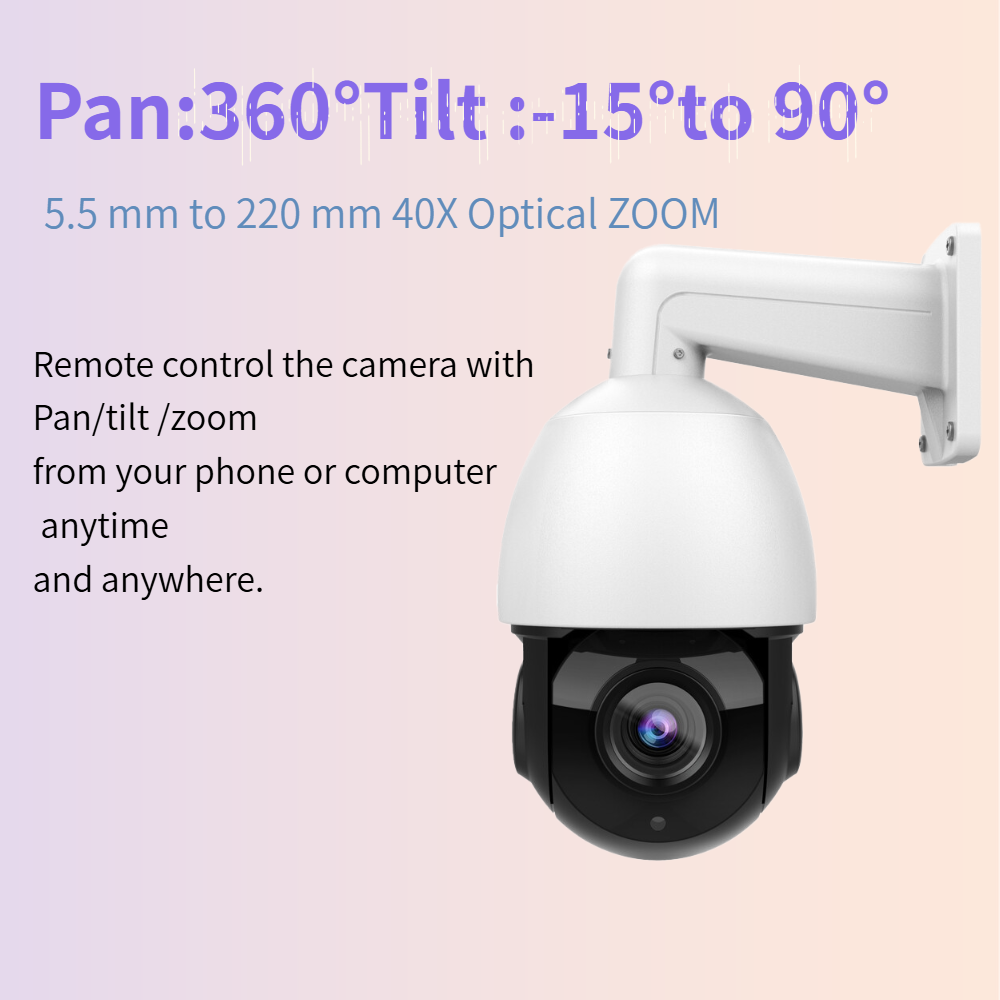 Hikvision Compatible 4K  8MP 25x Smart Tracking PTZ 360° PoE PG4825X-IZ IP Camera