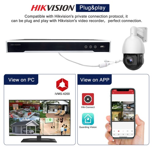 Hikvision Compatible 4K  8MP 25x Smart Tracking PTZ 360° PoE PG4825X-IZ IP Camera